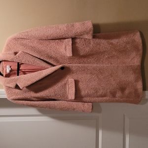 Loft Pink Herringbone Coat